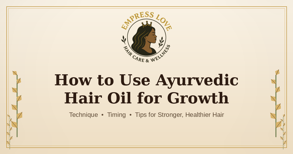 How to Use Ayurvedic Hair Oil for Growth