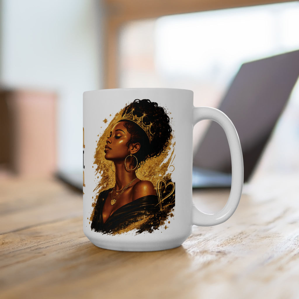 Crowned Confident Unbothered Mug | Ceramic Coffee Cup (11oz, 15oz)