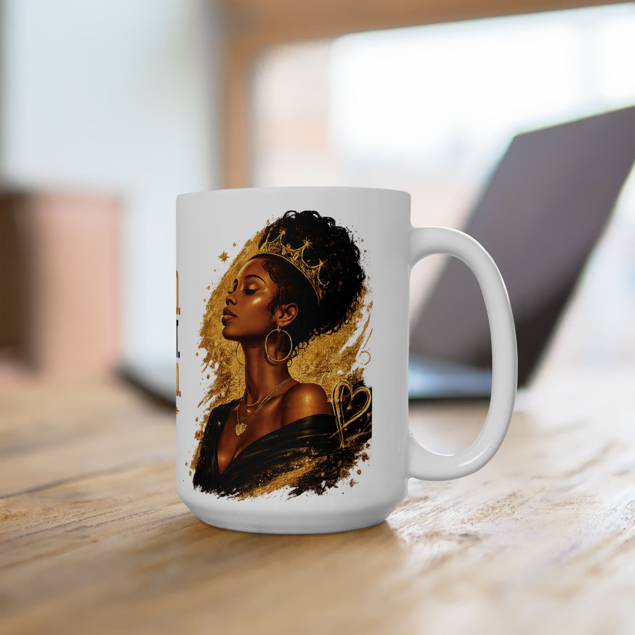 Crowned Confident Unbothered Mug | Ceramic Coffee Cup (11oz, 15oz)