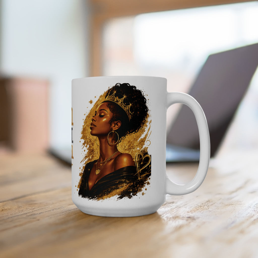 Crowned Confident Unbothered Mug | Ceramic Coffee Cup (11oz, 15oz)