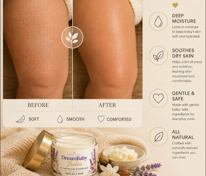 DreamBaby Balm – Natural Baby Moisturizer for Dry & Sensitive Skin